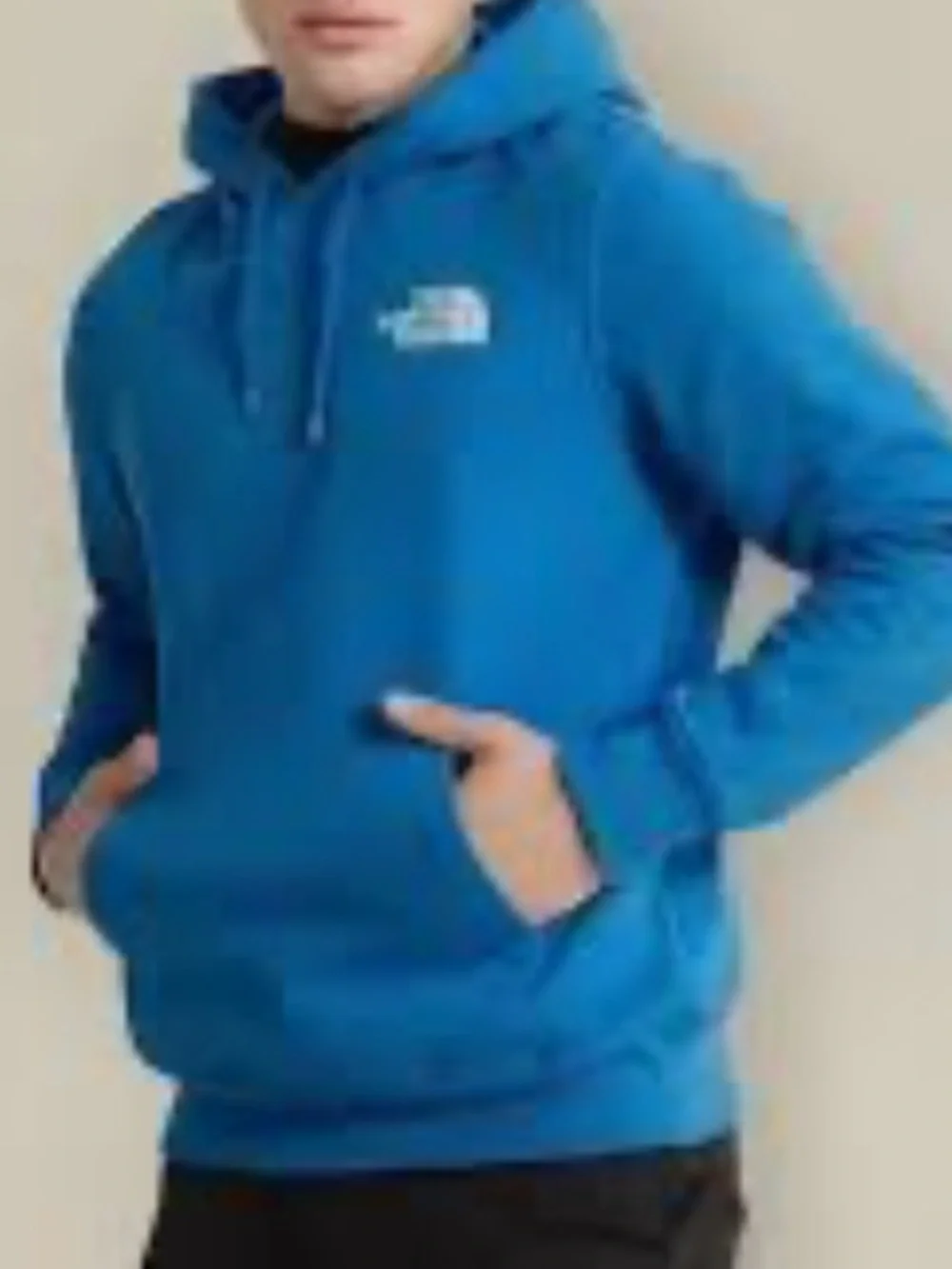 The North Face Men's Blue Pullover Hoodie Sweatshirt